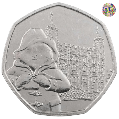 Paddington Bear Tower Of London - 2019 50p - Coins - United Kingdom