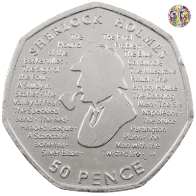 Sherlock Holmes - 2019 Fifty Pence Coin - Coins - United Kingdom