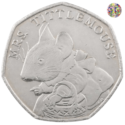 Mrs Tittlemouse 2018 Fifty Pence Coin - Coins - United Kingdom