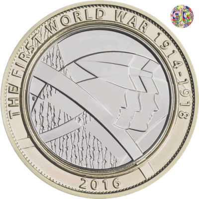 First World War Centenary Army £2 2016 - Coins - United Kingdom