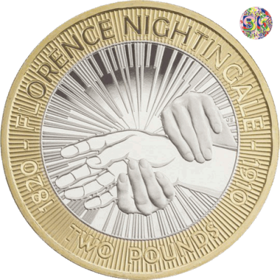 Florence Nightingale £2 2010 - Coins - United Kingdom