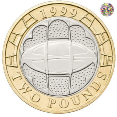 Rugby World Cup £2 1999 - Coins - United Kingdom