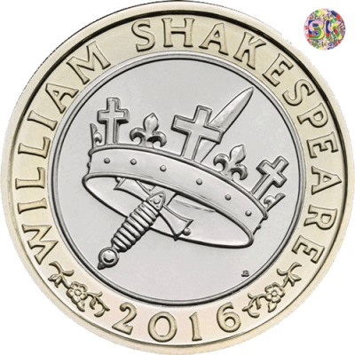 Shakespeare Histories Crown £2 2016 - Coins - United Kingdom